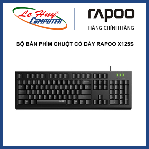Combo phím chuột có dây Rapoo X125S