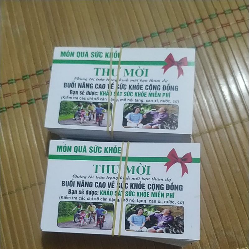 THƯ MỜI HỘI VIÊN  KÍCH THƯỚC NHỎ 9X5,5cm