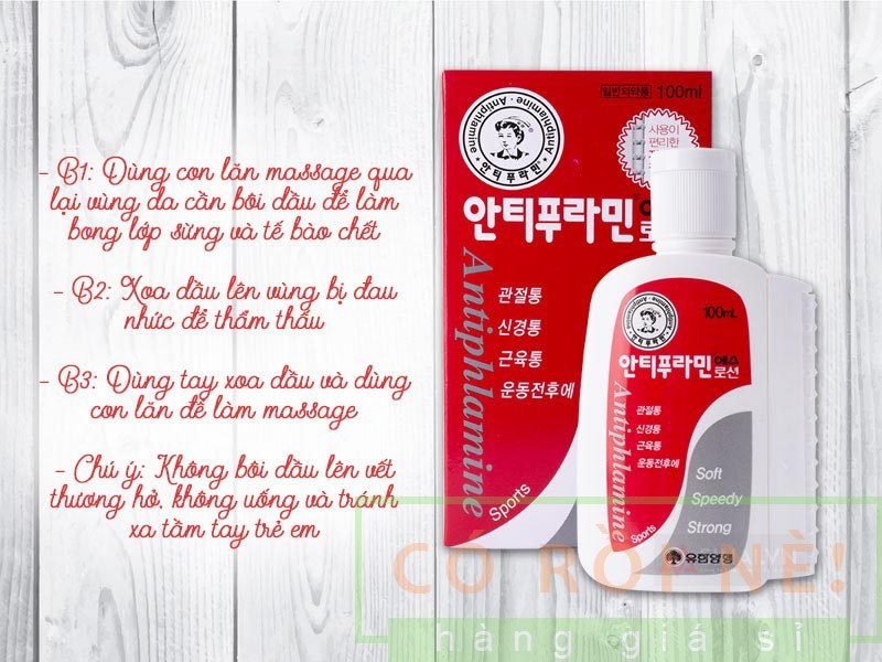[HCM]Dầu nóng xoa bóp Hàn Quốc 100ml