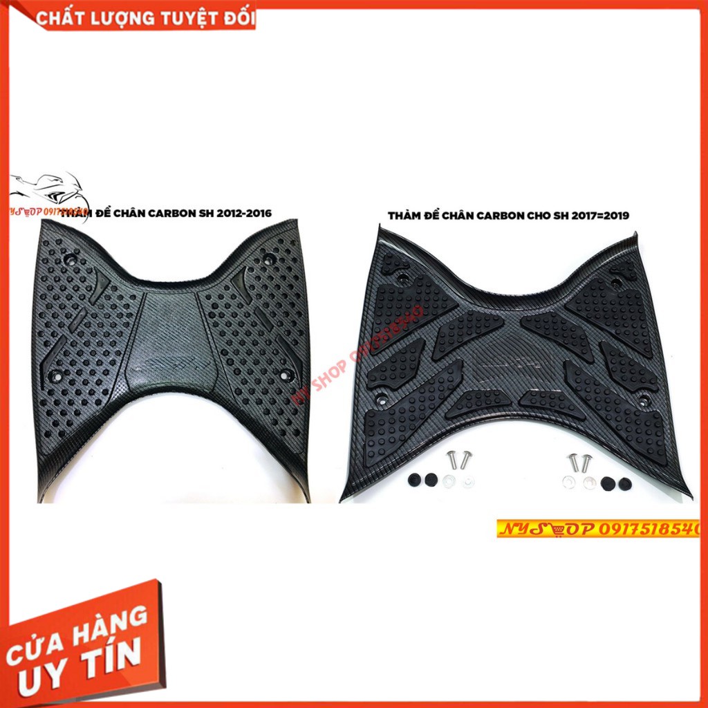Thảm để chân sh 2012-2016 và 2017 sơn carbon