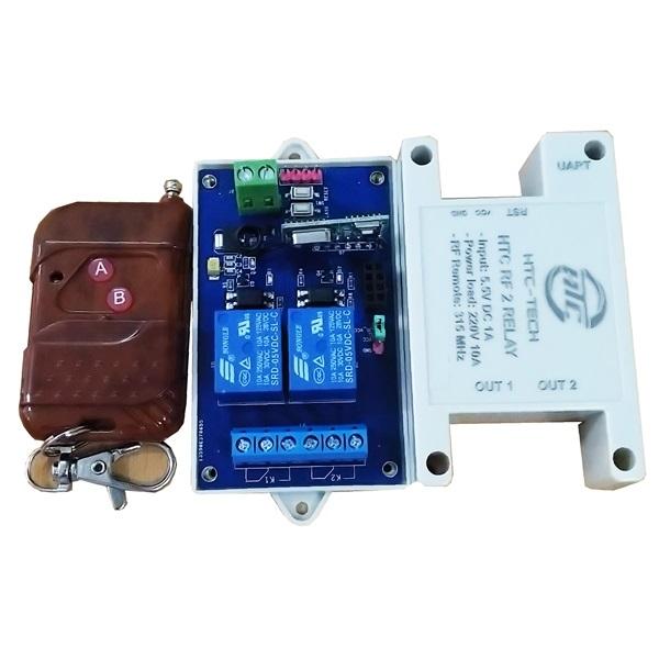 HTC-TECH Module HTC RF 2 Relay 315Mhz 5V- BUX