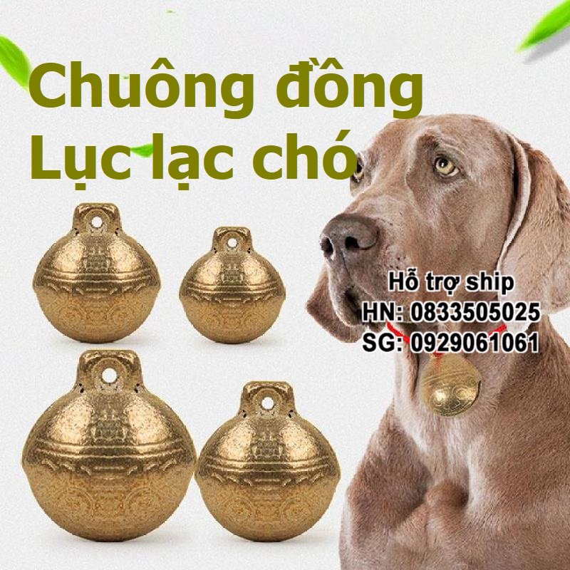 Chuông đồng cho chó mèo Hanpet chuông đeo cổ chó mèo– lục lạc thú cưng