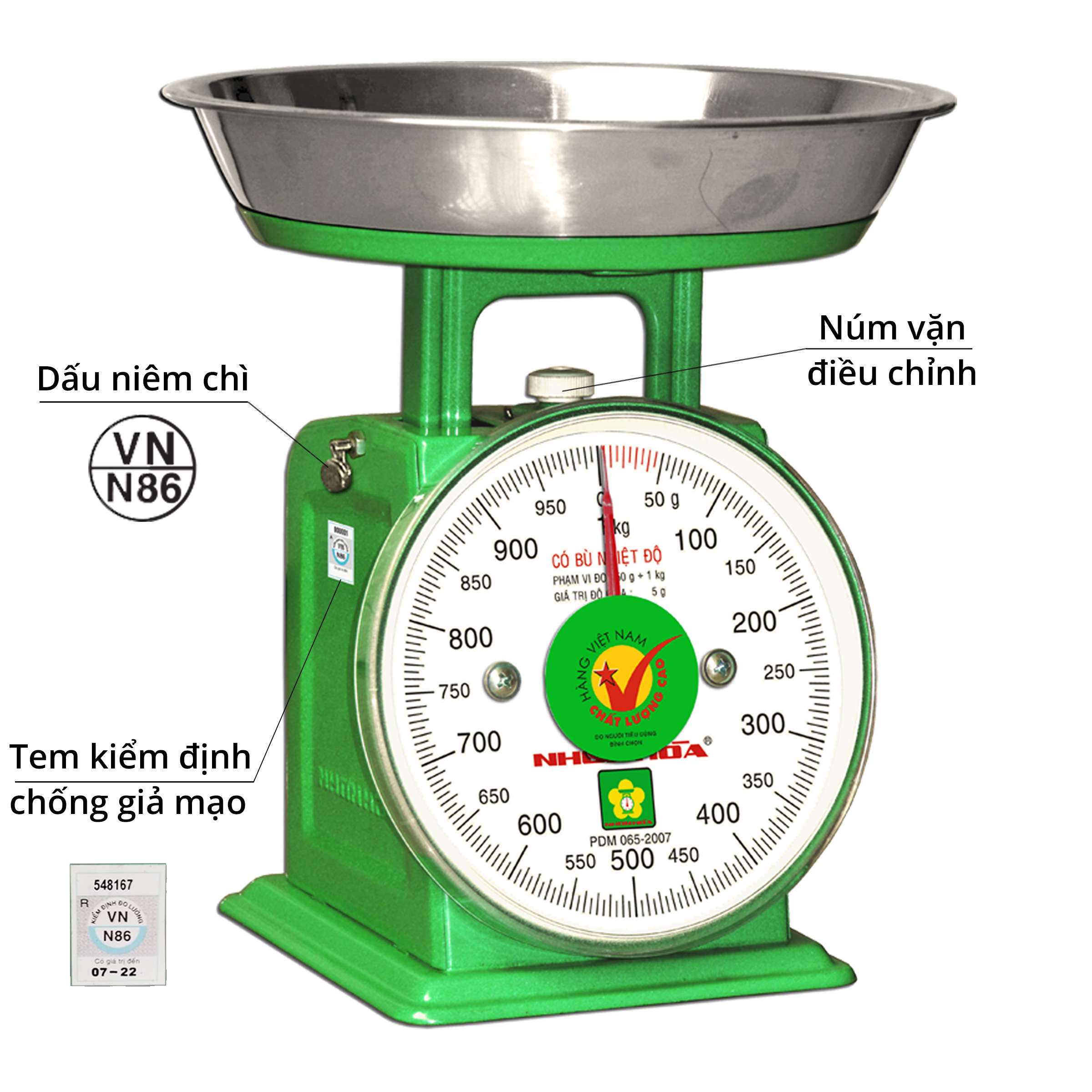 Cân nhơn hòa 1kg / 2kg / 5kg / 12kg / 15kg - cân nhơn hòa