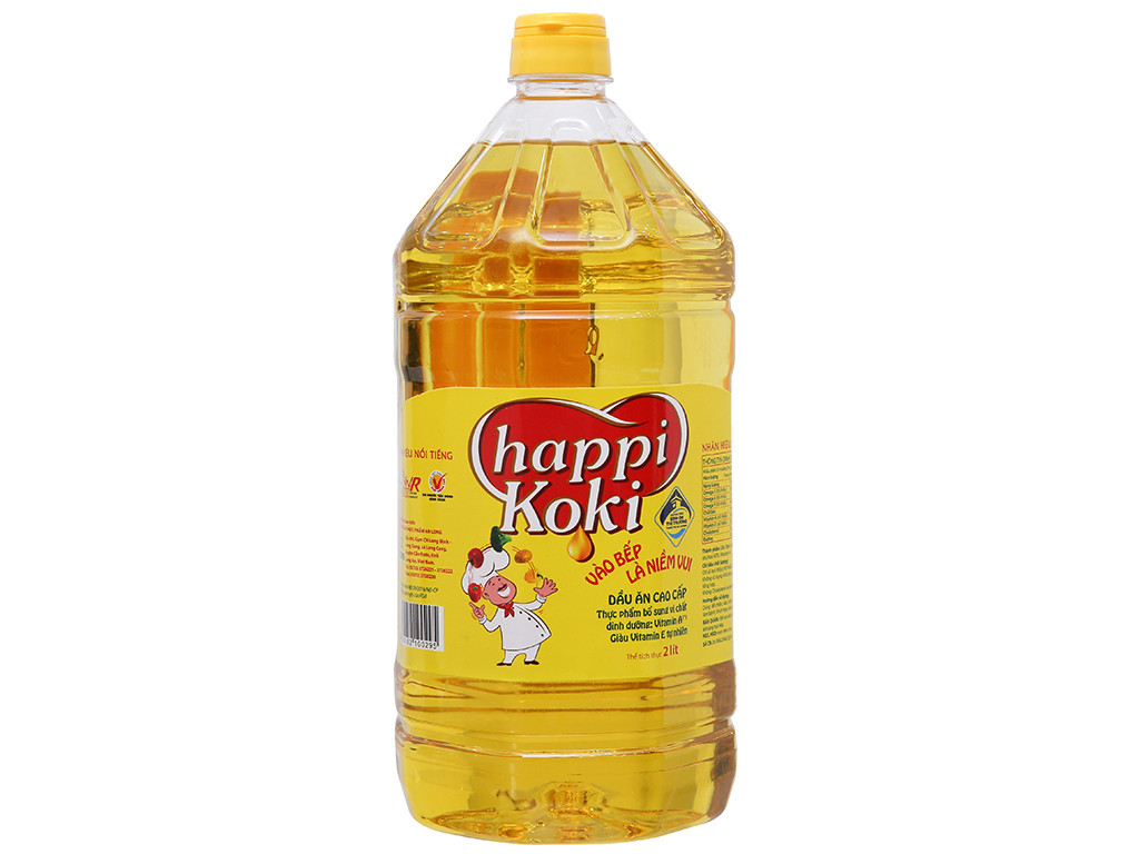 [HSD T9-2024] Dầu Ăn Cao Cấp Happi Koki - Can 5L