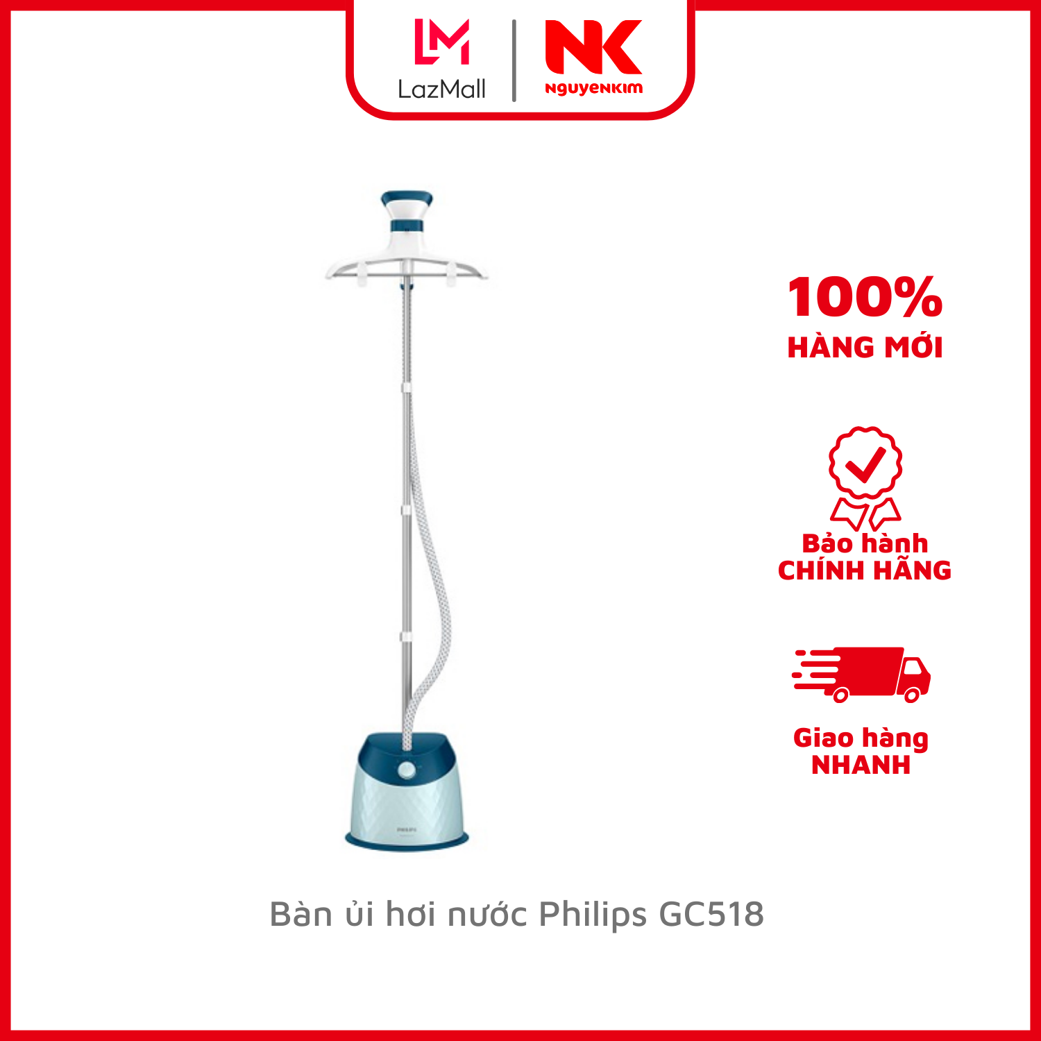 Bàn ủi hơi nước philips gc518