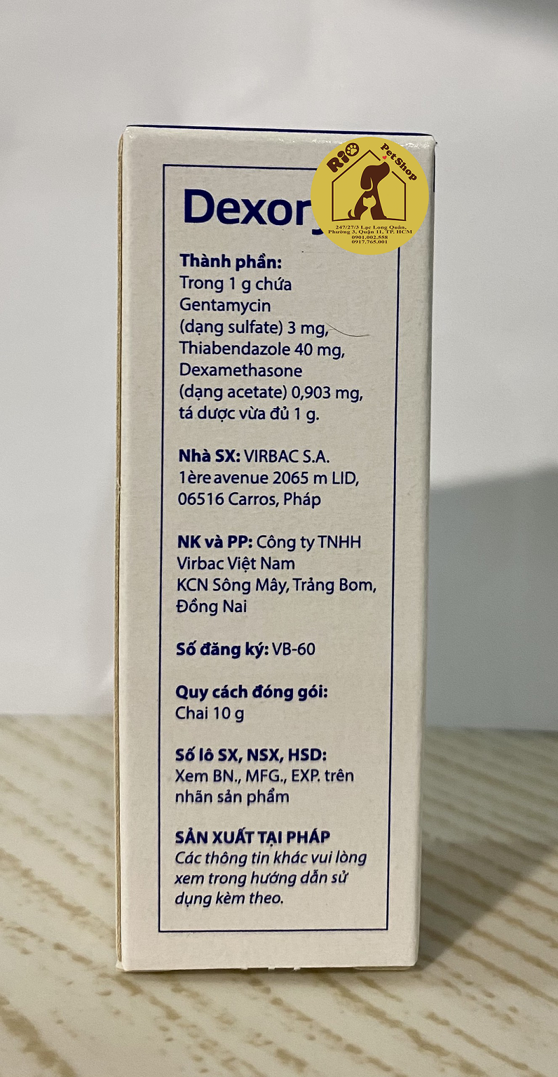 Dexoryl 10g ( Xử lý viêm/ghẻ tai )