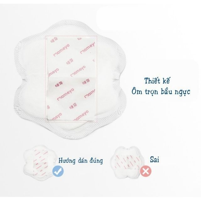 Bịch 100 Miếng Lót Thấm Sữa Dùng 1 lần MAMEYO Siêu Thấm