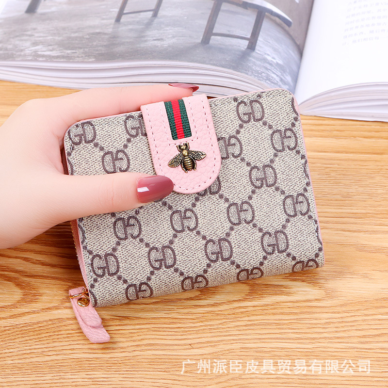 Ví nữ cầm tay mini giá rẻ nhiều ngăn tiện lợi 2021 phong cách Hàn Quốc dễ thương con ong TAHYCO VN20