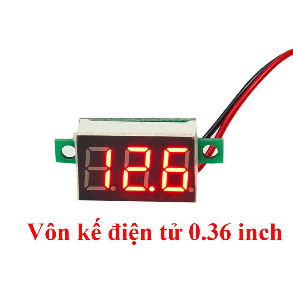 Đồng Hồ Led Đo Áp - Báo Volt DC 2 Dây 4.5~30V (0,36inch)