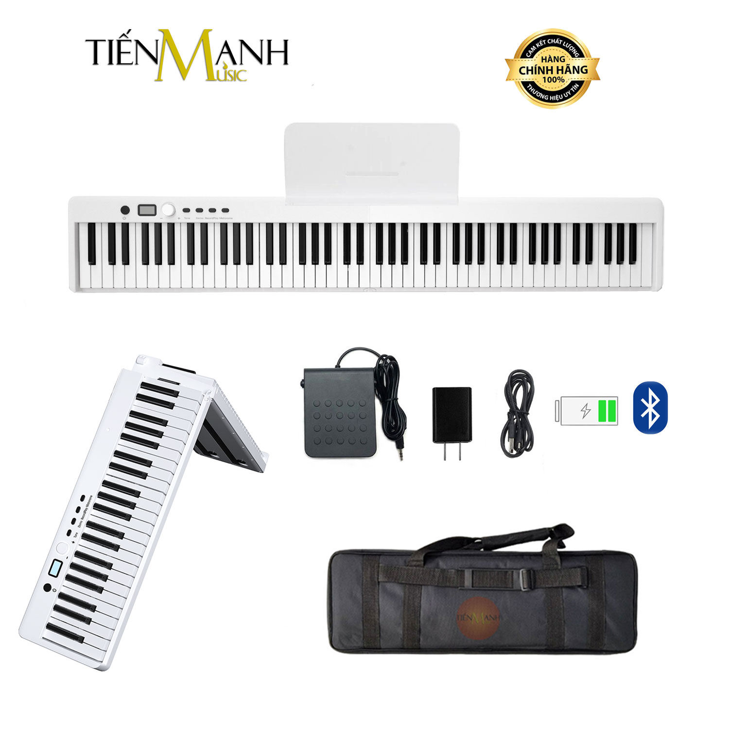 [Chính Hãng] Đàn Piano Điện Gấp Gọn Bora BX20 - 88 Phím Cảm Ứng Lực Có Loa, Kết Nối Bluetooth BX-20