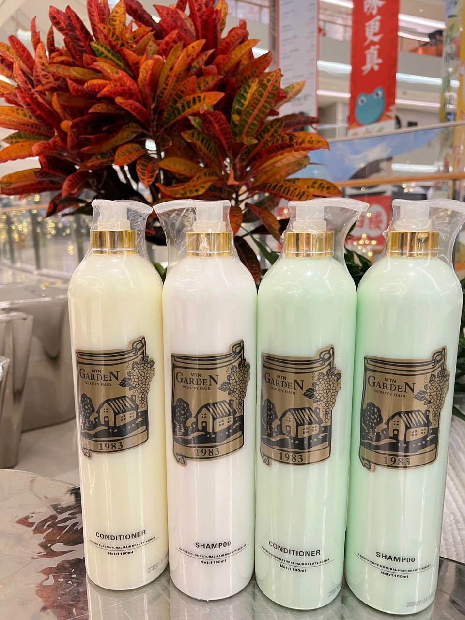 Garden shampoo and conditioner pair 1100ml/bottle