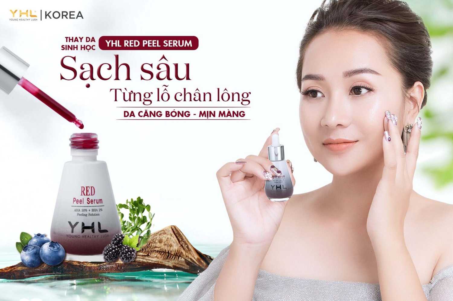 THAY DA SINH HỌC YHL. (Red peel serum)