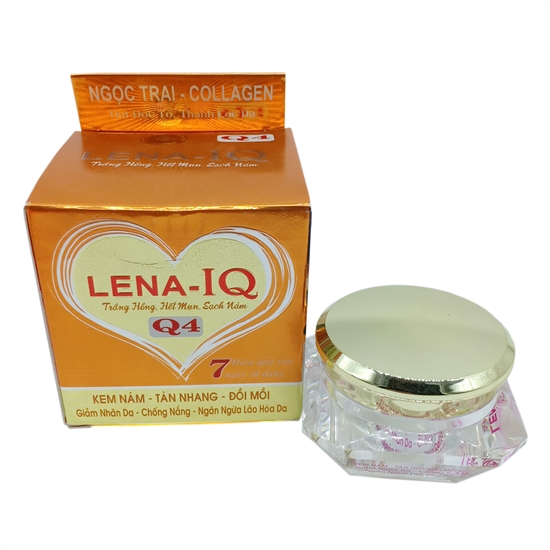 Kem Nám LENA-IQ Q4 - Tàn Nhang - Đồi Mồi - Giảm Nhăn - Chống Nắng - Ngăn Ngừa Lão Hóa Da (20g)