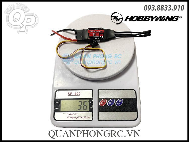 Điều tốc Hobbywing Skywalker 50A Bec 5A 2-4S