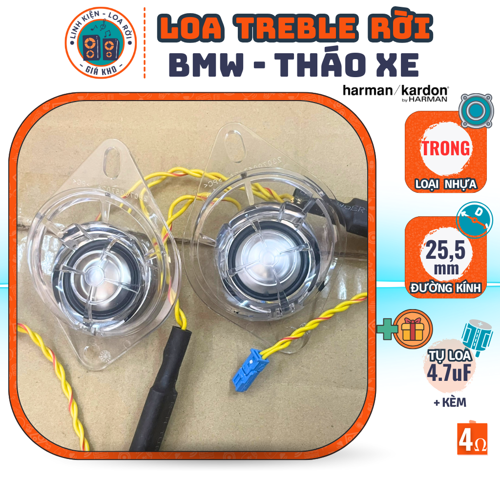 Treble speaker-BMW Harman Kadon-with 4.7uF capacitor