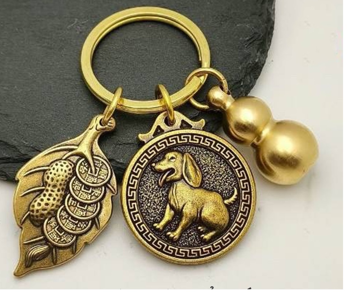 Móc Khóa Xe Máy Ô Tô 12 Con Giáp Hình Con Chó Phong Thủy Theo Bản Mệnh Tuổi Tuất