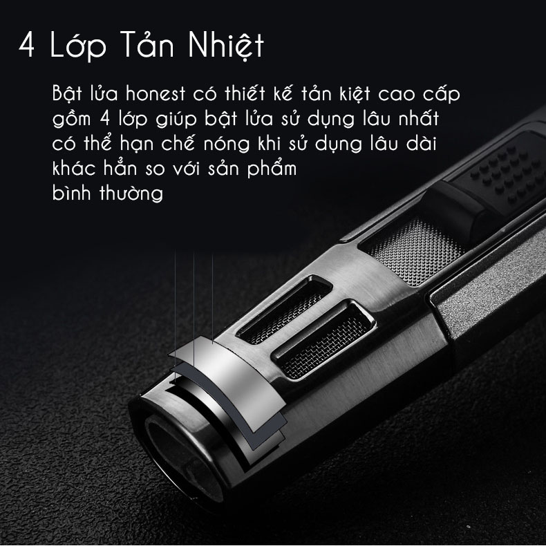 Bật Lửa Khò Honest 2 Tia , Bật Lửa khò xì gà Honest 450-1