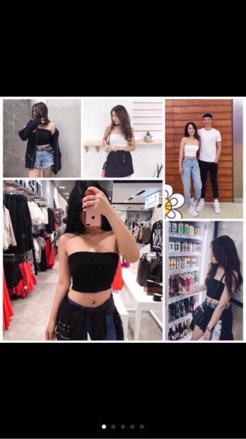 [HCM]Áo ống thun body croptop phối đồ cực thích