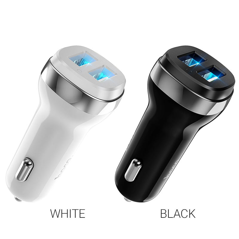 Cóc Sạc Nhanh Xe Hơi Hoco Z40 2 Cổng Usb 2.4a