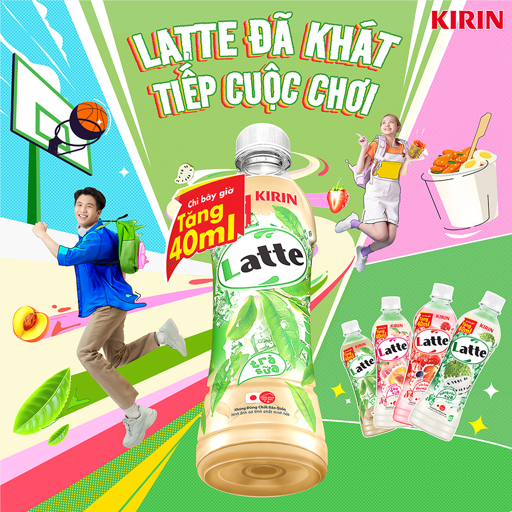 [Duy nhất 25.02 - 28.02]  [Giao hàng Hồ Chí Minh] 1 Thùng - KIRIN Latte Trà Sữa 480ml