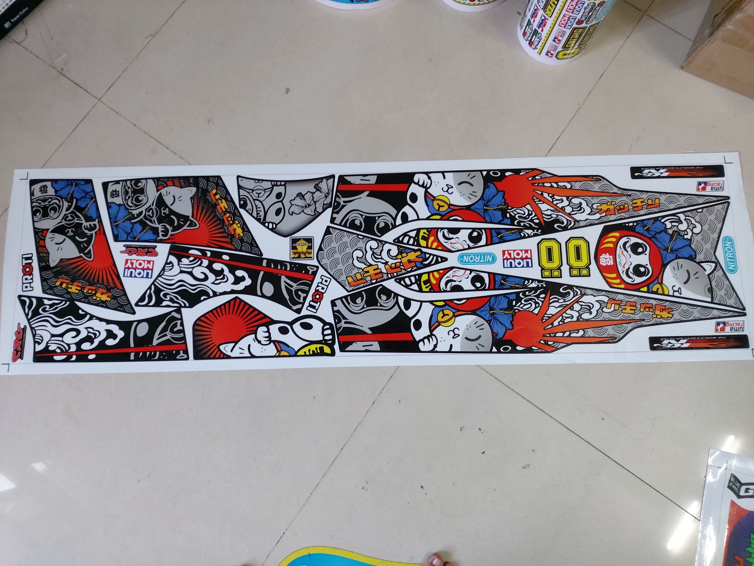 Tem rời Sirius xăng cơ daruma tatoo