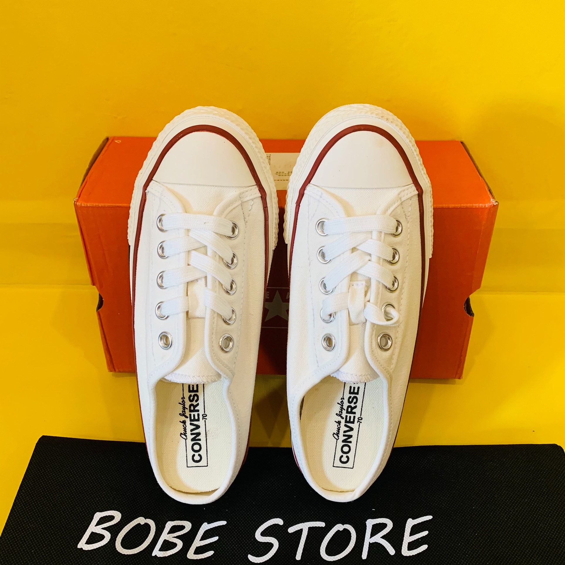 Giày Sục nữ converse 1970s màu trắng kem ( Tặng túi converse + bill + tất)