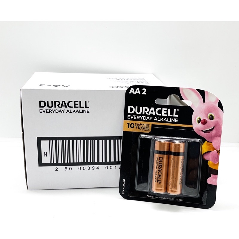 Combo 5 vỉ pin tiểu AA Duracell Alkaline (1 vỉ 2 viên) chính hãng