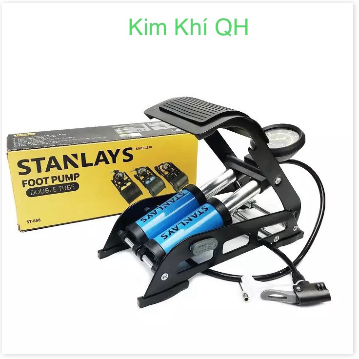 Bơm hơi đạp chân Stanlay giá tốt, bơm oto, bơm xe máy, bơm xe đạp, bơm bóng...