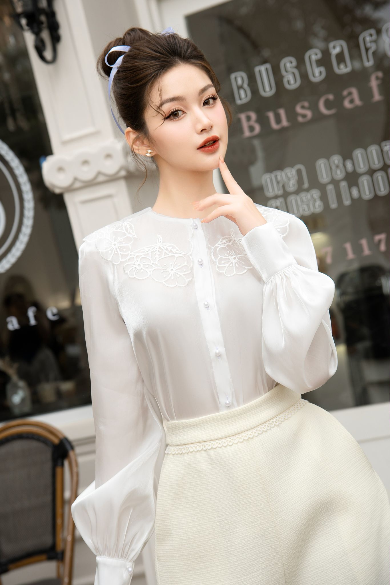 Voucher siêu sale 15% OLV - Áo Gracie Long Sleeve Shirt