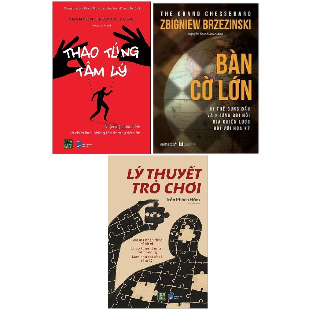 Combo bộ 3: bàn cờ lớn - thao túng tâm lý - lý thuyết trò chơi