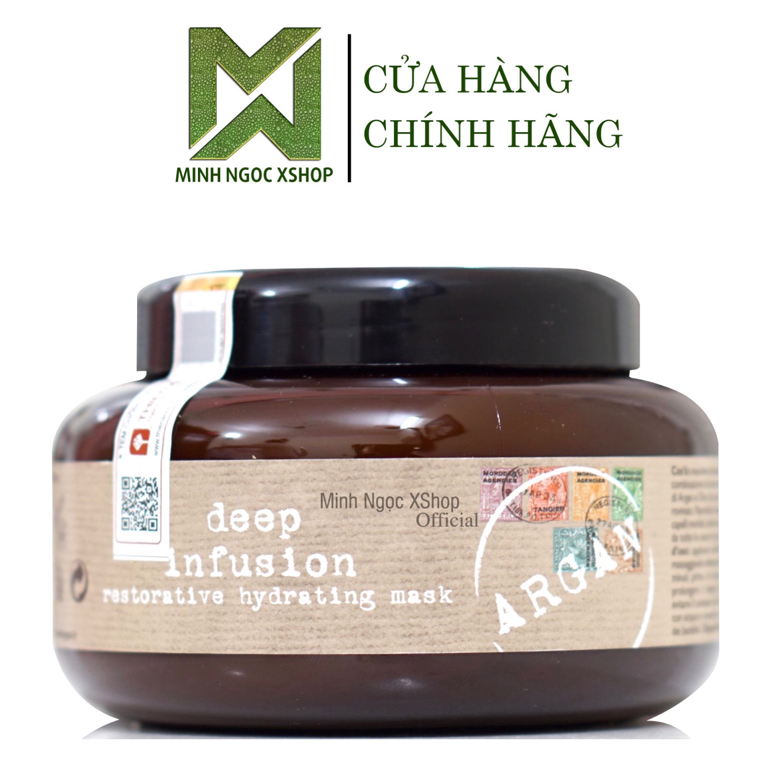 Dầu hấp phục hồi tái tạo cấu trúc tóc Nashi Argan Deep Infusion 500ML