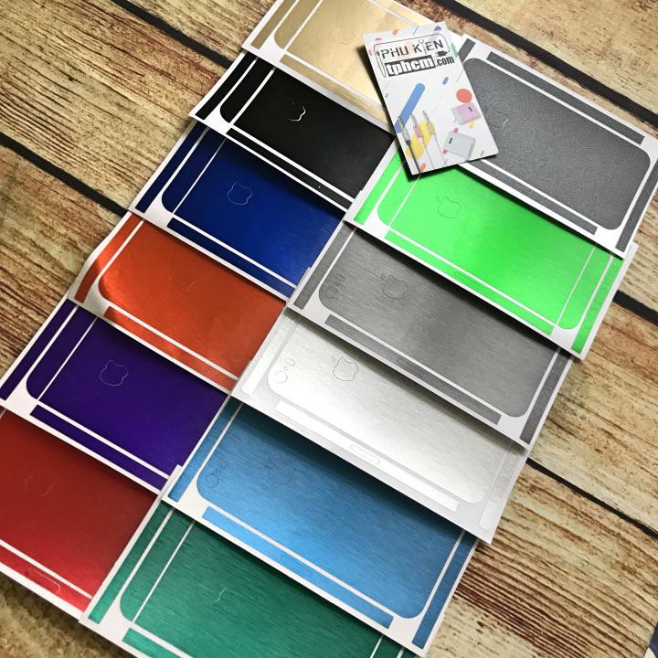 [ Bán chạy ] - Dán mặt lưng Màu iPhone 5/5s/Se