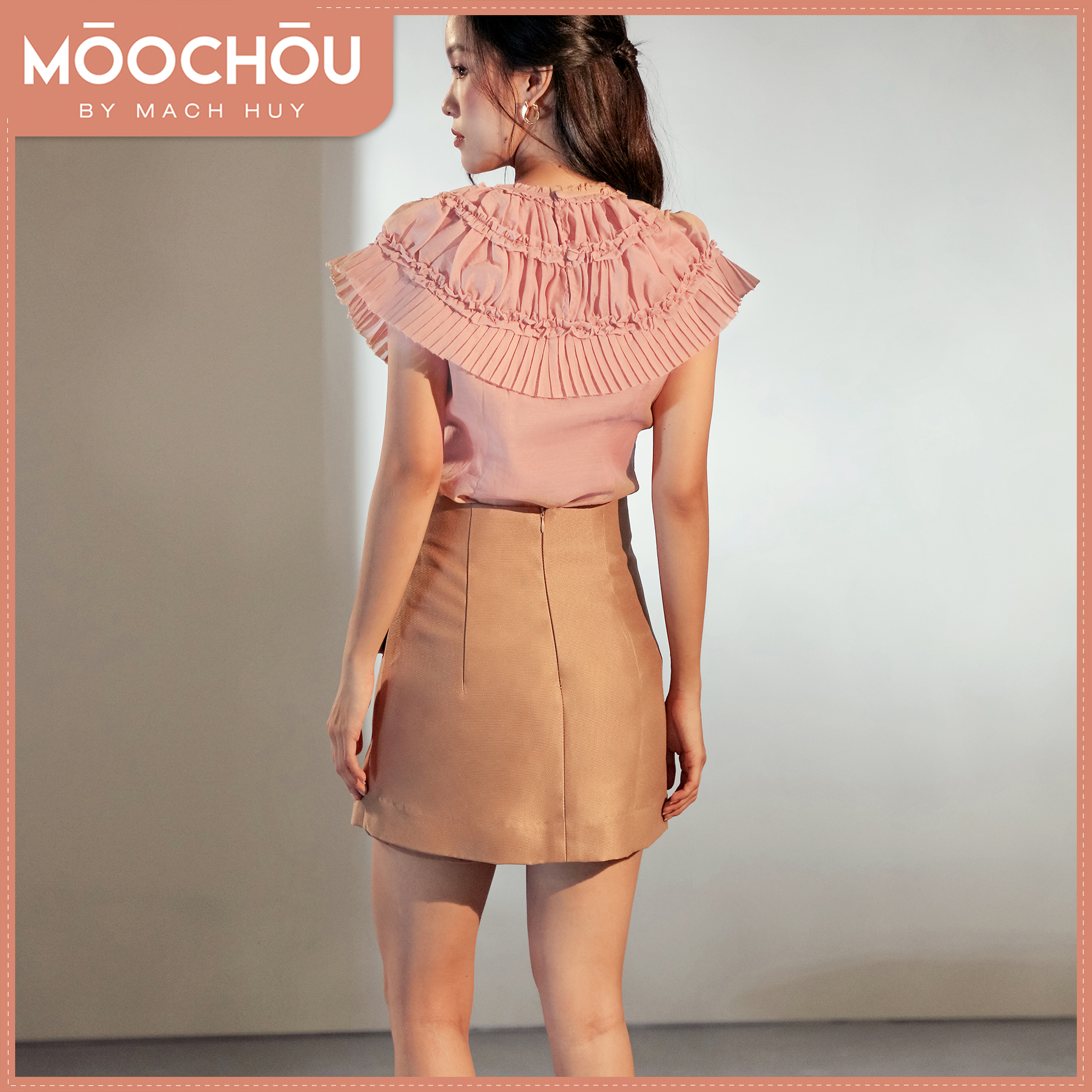 ÁO KIỂU CỔ CÁNH CHIM SELINE TOP - MOOCHOU