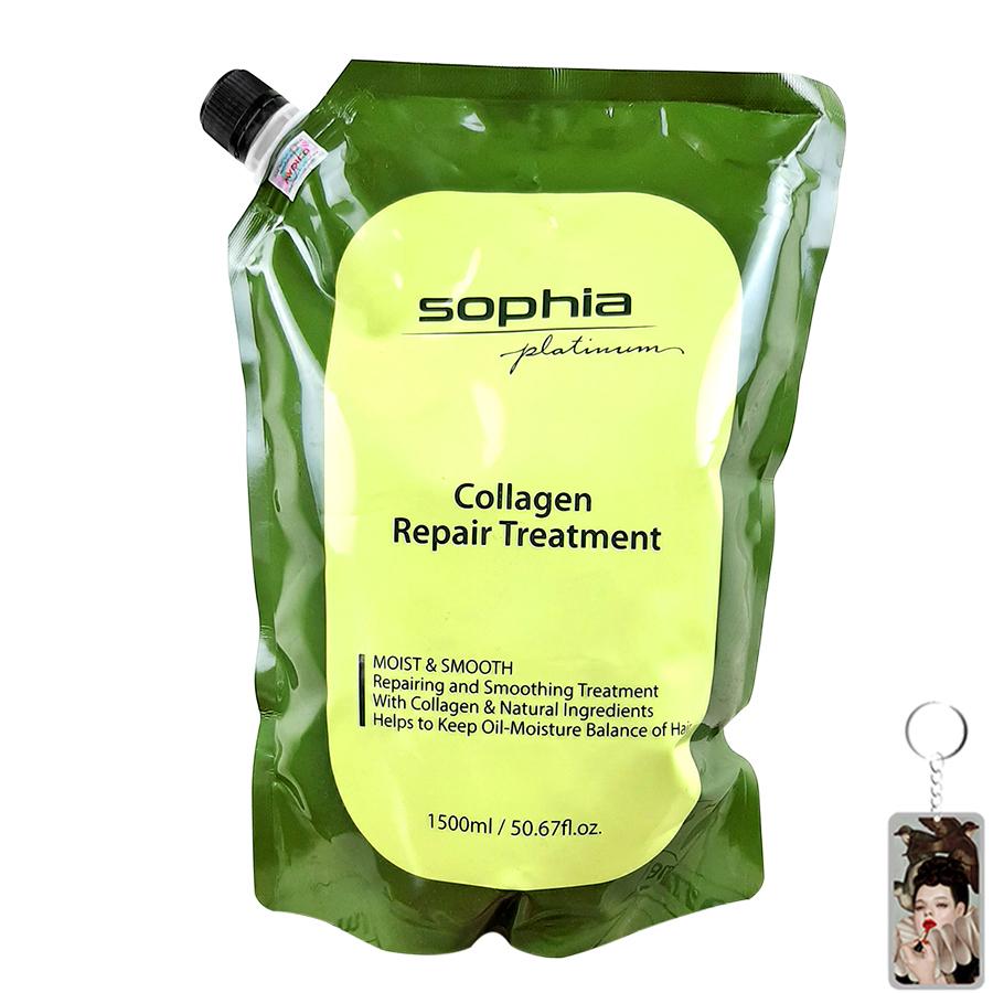 Hấp phục hồi tóc hư tổn Collagen Sophia Platinum 1500ml ( dạng túi )