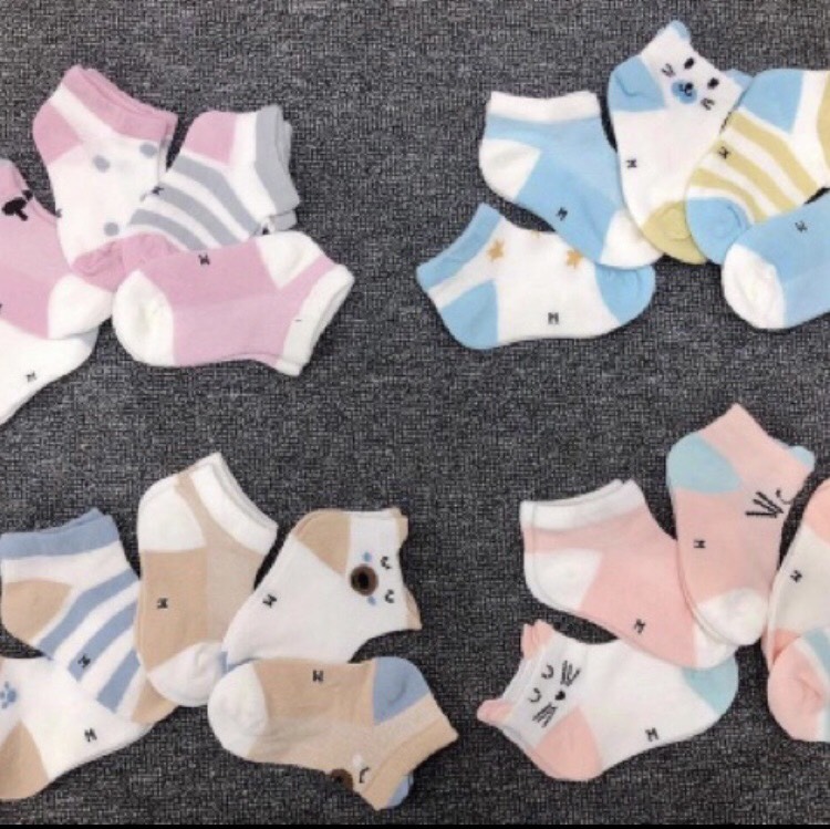 Sét 5 Đôi Tất Lưới Kids Socks Loại Đẹp