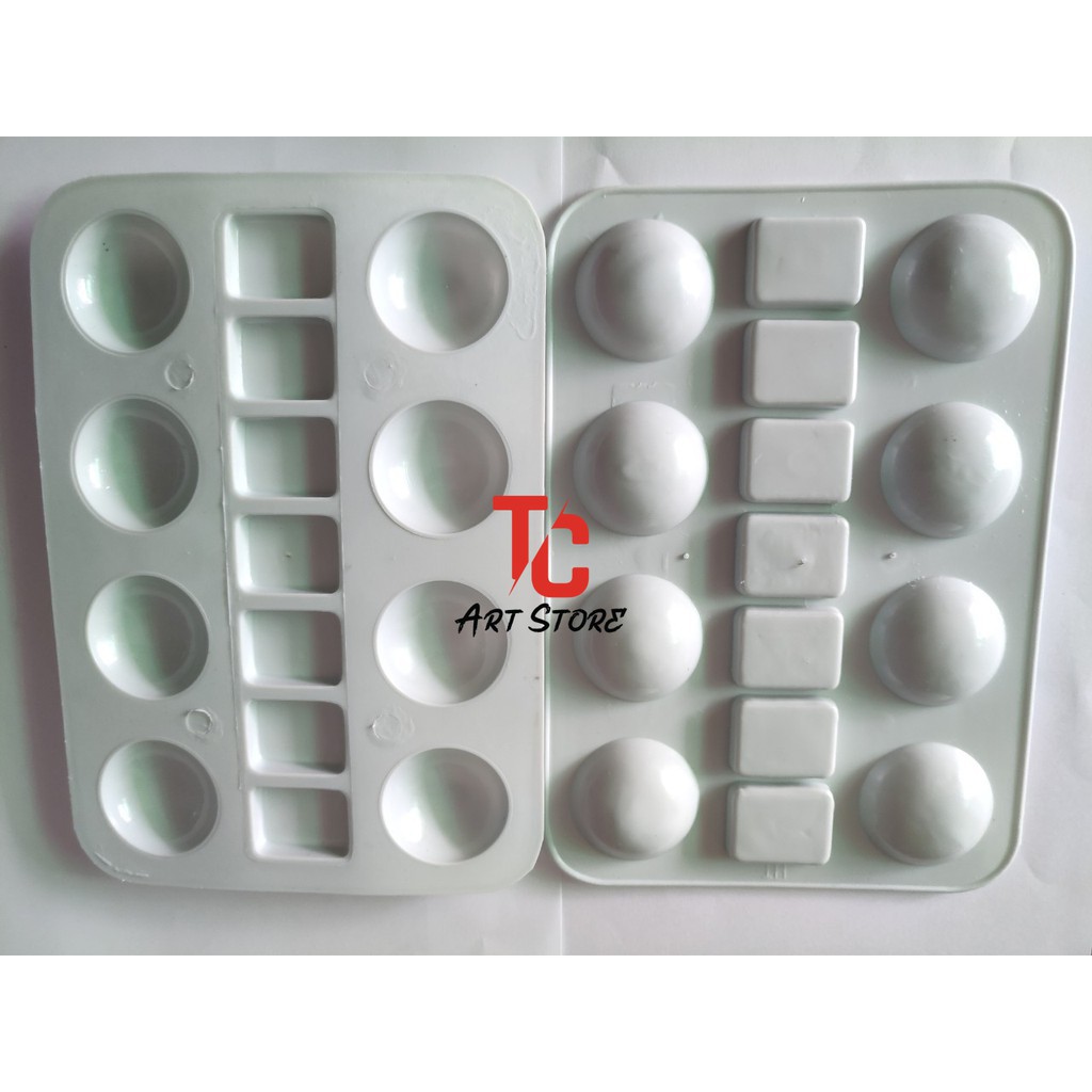 Khay Pha Màu chữ nhật 15 lỗ
