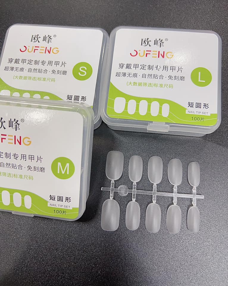 Móng úp siêu mỏng làm nailbox L M S các loại