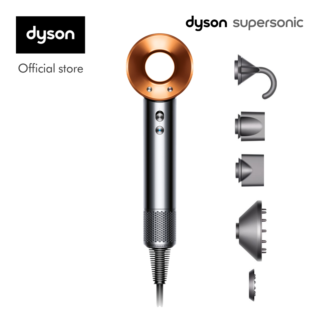 Máy sấy tóc Dyson Supersonic™ [Trả góp 0%] (Kim loại/Hồng Fuchsia) - Từ Dyson Việt Nam