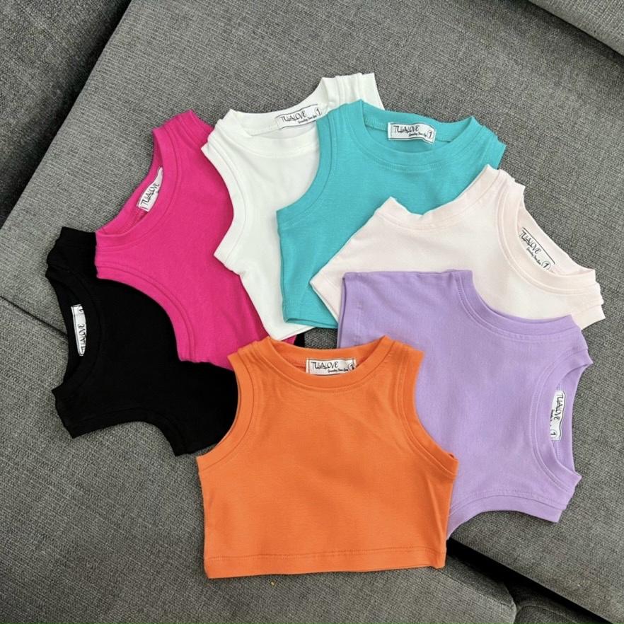 Áo ba lỗ croptop cho bé siêu xinh