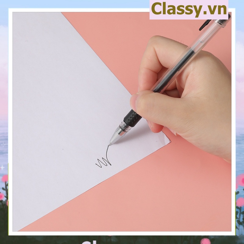 Classy Bút Nước Gel 0.5 Màu Mực Đen Xanh Đỏ