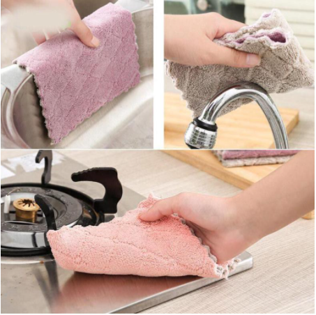 Combo 10 Khăn lau bếp đa năng 2 mặt siêu thấm nước