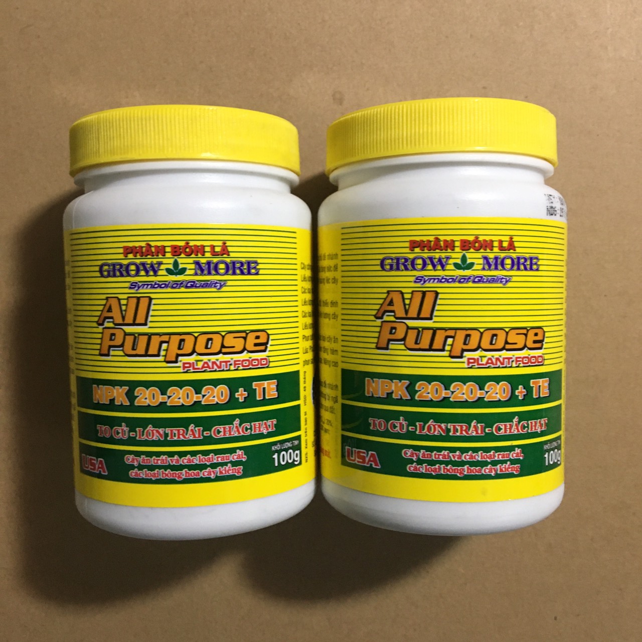 Phân Bón Lá Growmore 20-20-20+TE ( Grow More 100g )