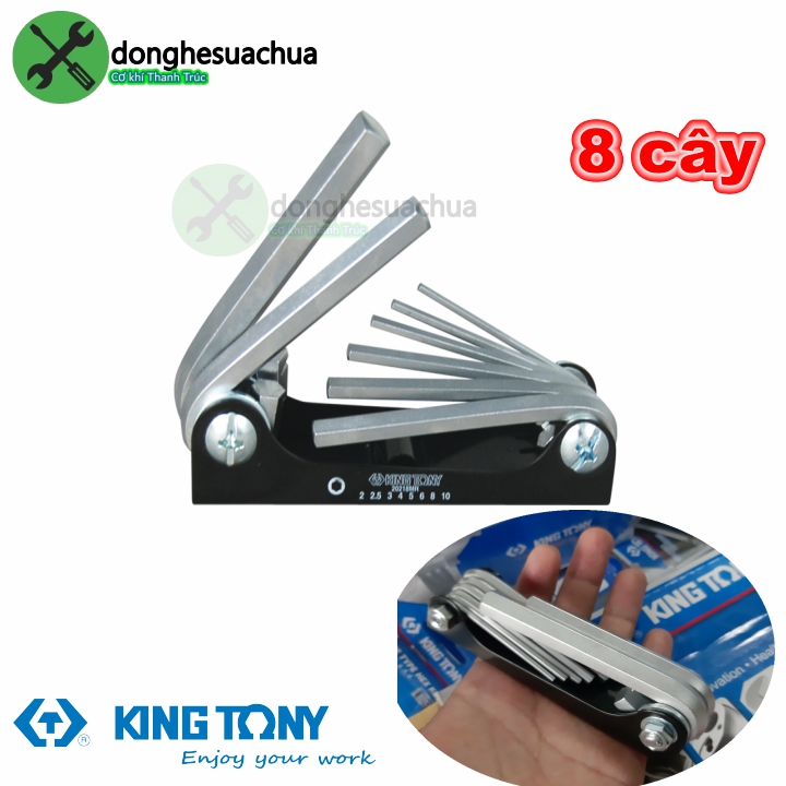 Bộ lục giác xếp kingtony 20218mr 8 cây