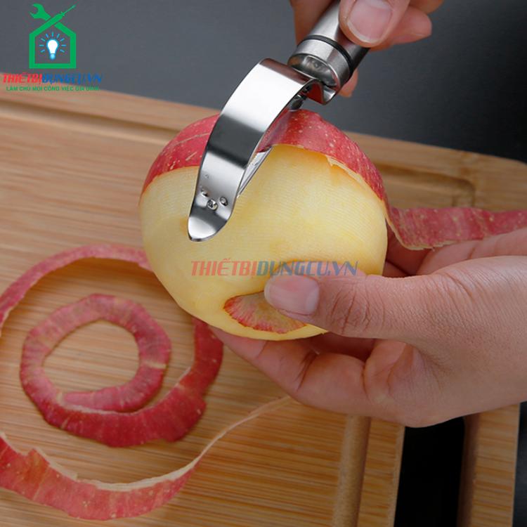 Dụng cụ gọt vỏ trái cây inox đa năng (kiểu gọt ngang)