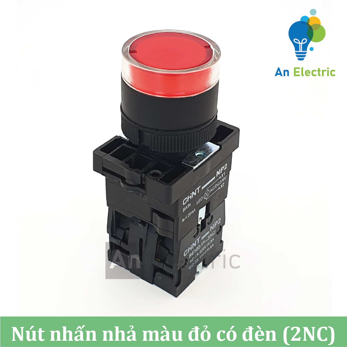 Nút nhấn nhả có đèn báo np2-ew chint