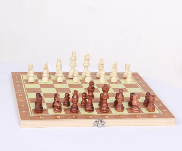 Cờ vua bằng gỗ 3 trong 1 34*34cm và 39*39cm