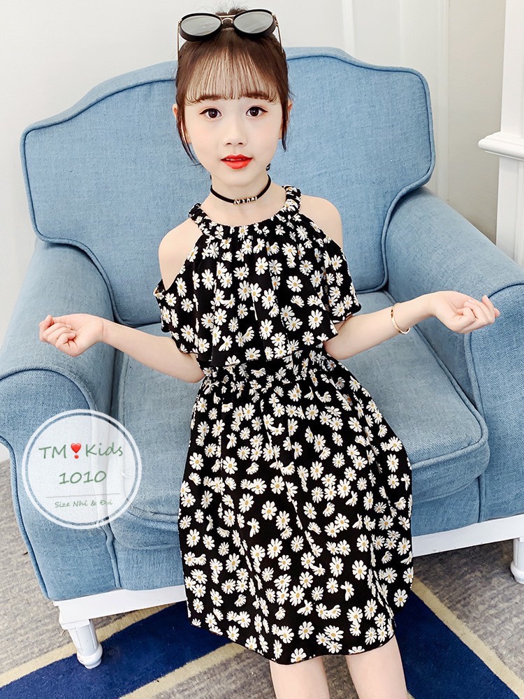VÁY HOA CUC CHO BÉ GÁI TỪ 20-35KG