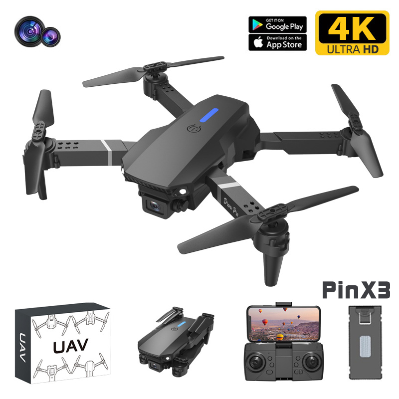 Flycam E88 Max 2024Drone camera 4k mini Máy Bay Flycam trang bị camera kép 4kCuộn 360ảnh cử chỉDrone camera 4k