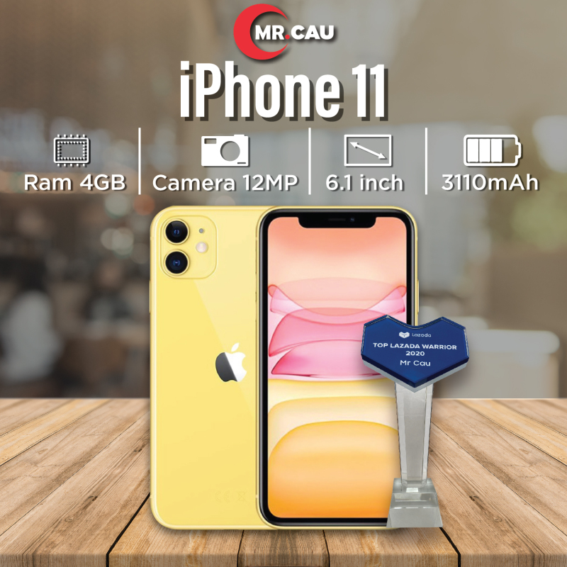 ( TRẢ GÓP 0%) Điện thoại iPhone 11 64GB Chính Hãng Apple Bản Quốc Tế Máy Nguyên Zin Nguyên Bản Đẹp 99% như mới Pin cao tặng Hộp và Phụ kiện MRCAU