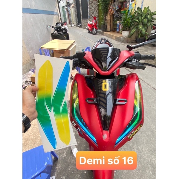 Decal Dán Đèn Demi Vario 2018-2024 Decal Chống Thấm Nước